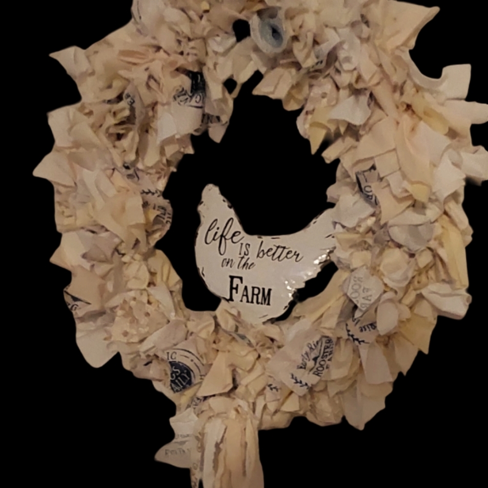 Farmhouse Cream Wreath